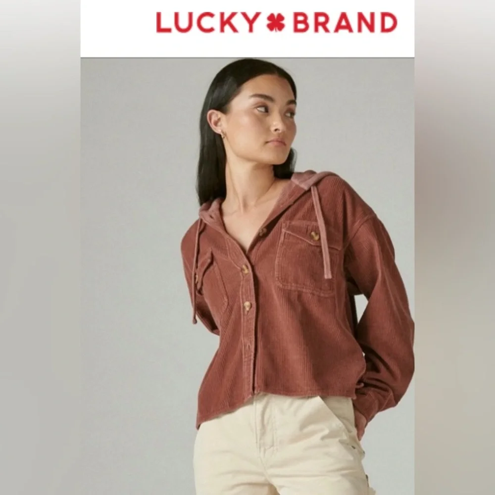 Cropped Corduroy Shirt Jacket - Picture 2 of 8